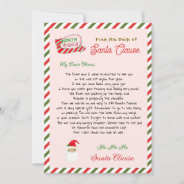Cute Santa Clause Letter From Santa 