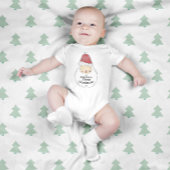 Cute Santa Custom Baby's First Kerstman Baby Bod Romper