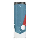 Cute Santa Custom name tumbler Thermosbeker (Achterkant)