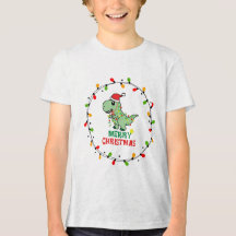 Cute Santa Dino Merry Christmas