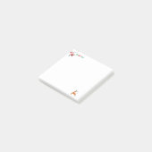 Cute Santa en een Happy Reindeer Post-it® Notes (Schuin)