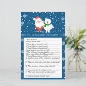 Cute santa en polair beer hoe goed je weet (Staand voorkant)