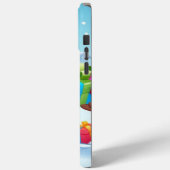 Cute Santa en Snowman Case-Mate iPhone Case (Achterkant / Links)