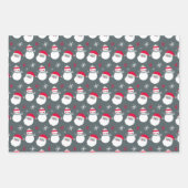 Cute Santa en Snowman Inpakpapier Vel (Voorkant)