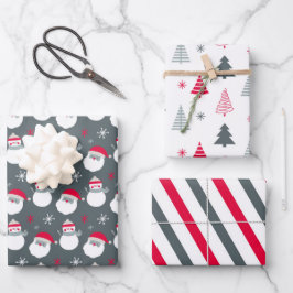 Cute Santa en Snowman Inpakpapier Vel