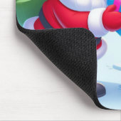 Cute Santa en Snowman Muismat (Hoek)