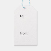 Cute santa face Kerstmas Cadeaulabel (Achterkant)