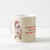 Cute Santa Gerbil Holiday Snoep Humor Koffiemok (Voorkant links)