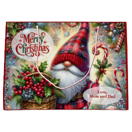 Cute Santa Gnome Christmas Groot Cadeauzakje