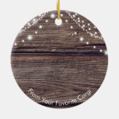 Cute Santa Hat Corgi Kerstmis Keramisch Ornament (Achterkant)