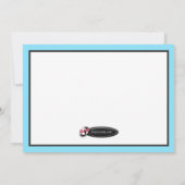 Cute Santa Hat Elephant - kerstuitnodigingen Kaart (Achterkant)