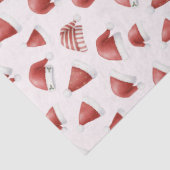 Cute Santa Hat for Girls Soft Pink Christmas Tissuepapier (Detail)