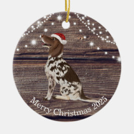 Cute Santa Hat Pointer Kerstmis Keramisch Ornament
