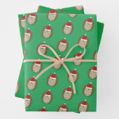 Cute Santa Hedegel Inpakpapier Vel (In situ)