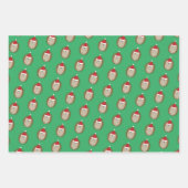 Cute Santa Hedegel Inpakpapier Vel (Voorkant)