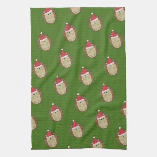 Cute Santa Hedegel Theedoek (Verticaal)