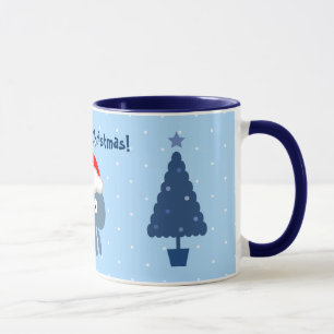 Cute Santa Jellyfish & kerstbomen Mok