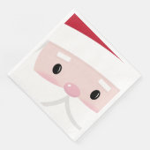 Cute Santa Klaus Face Servet (Hoek)