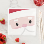 Cute Santa Klaus Face Servet (Insitu)