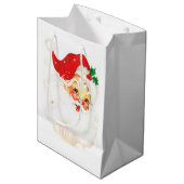Cute Santa Medium Cadeauzakje (Voorkant Gekanteld)