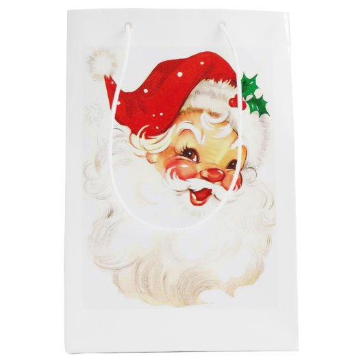 Cute Santa Medium Cadeauzakje (Voorkant)