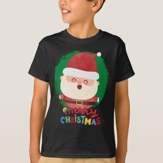 Cute Santa ,Merry Christmas T-shirt (Voorkant)