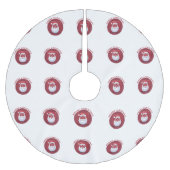 Cute Santa Merry Kerstmis Kerstboom Rok (Voorkant)