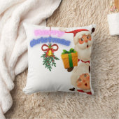 Cute Santa & Mrs. Claus Merry Christmas Greeting  Kussen (Deken)