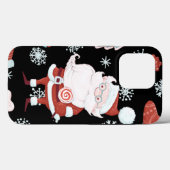 Cute Santa-patroon OtterBox iPhone Hoesje (Achterkant (horizontaal))