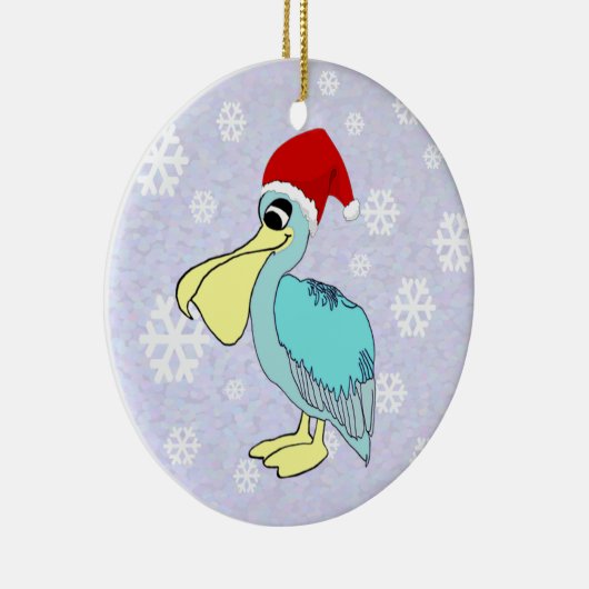 Cute Santa Pelican Ornament (Rechts)