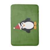 Cute Santa Penguin Badmat (Voorkant Verticaal)