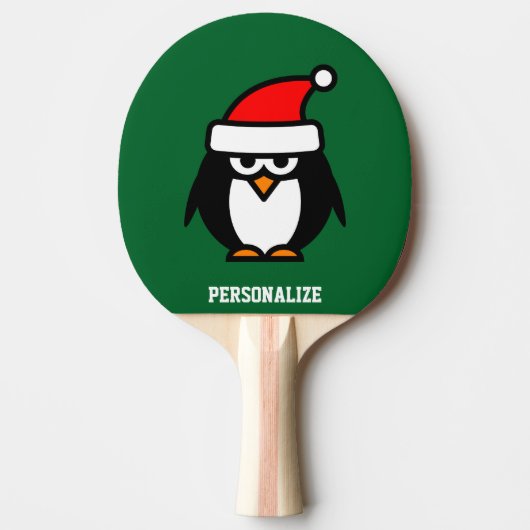 Cute Santa penguin cartoon ping pong paddle Tafeltennisbatje (Voorkant)