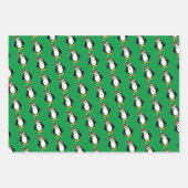 Cute Santa Penguin Inpakpapier Vel (Voorkant 2)