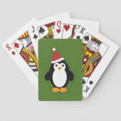 Cute Santa Penguin Pokerkaarten (Achterkant)