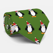 Cute Santa Penguin Stropdas (Opgerold)