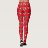 Cute Santa Rottweiler Kerstmis Leggings (Achterkant)