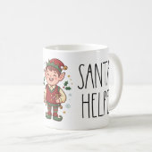 Cute Santa’s Helper Christmas Mug Koffiemok (Voorkant rechts)