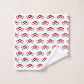 Cute Santa Skull met snoeprietjes Bad Handdoek (Wasdoekje)