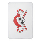 Cute Santa Skull met snoeprietjes Badmat (Voorkant Verticaal)