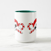 Cute Santa Skull met snoeprietjes Mok (Midden)