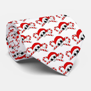 Cute Santa Skull met snoeprietjes Stropdas