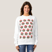 Cute Santa Sloth Kerstmis Jumper Sweater (Voorkant volledig)