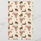 Cute Santa Sloth Prettige feestdagen Briefpapier (Voorkant)