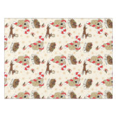 Cute Santa Sloth Prettige feestdagen Tafelkleed (Voorkant (Horizontaal))