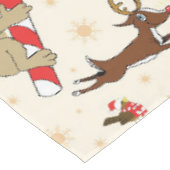 Cute Santa Sloth Prettige feestdagen Tafelkleed (Gekanteld)