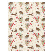 Cute Santa Sloth Prettige feestdagen Tafelkleed (Voorkant)