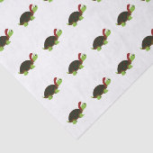 Cute Santa Turtle Tissuepapier (Detail)