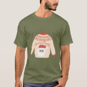 Cute Santa Ugly Christmas Sweater Unisex T-shirt (Voorkant)