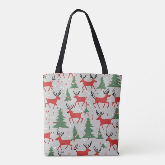 Cute Santas Tote Bag (Achterkant)