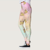 Cute sarcastische cartoon kat hail Satan Leggings (Links)